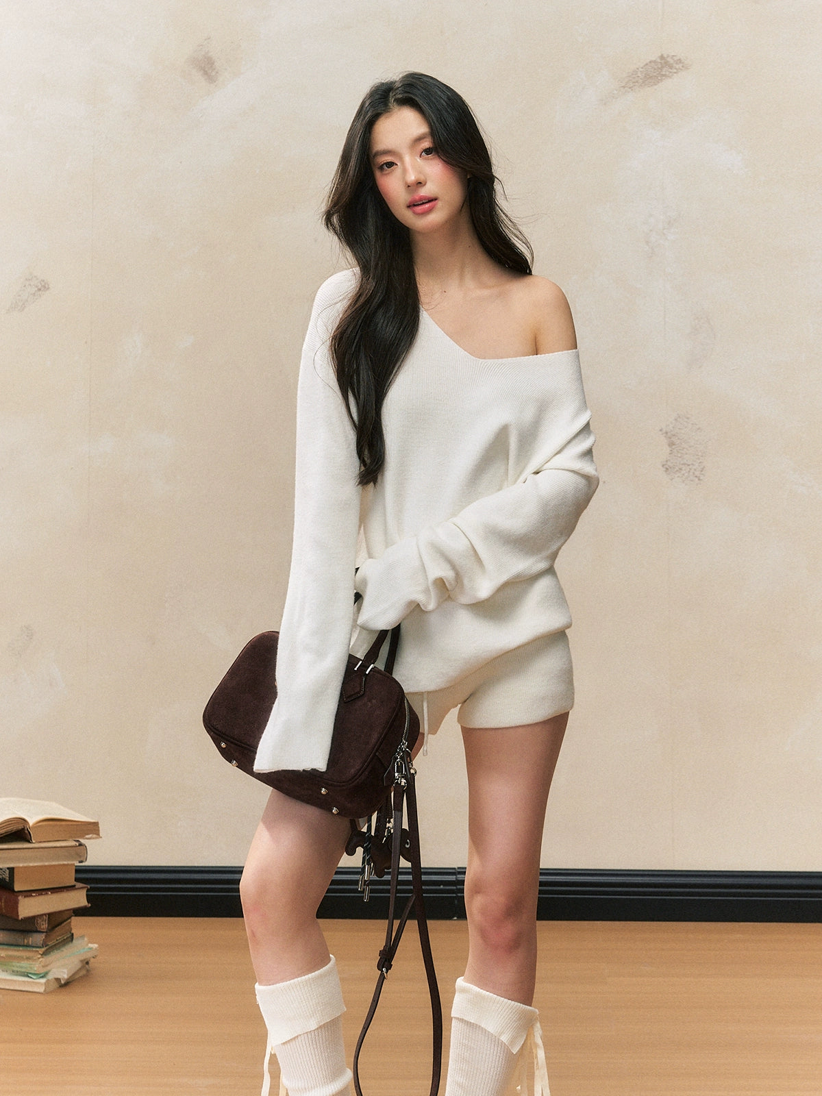 Knit Long Sleeve Sweater Set - CHINASQUAD