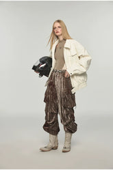 Removable Fur Collar Windproof Leather Jacket - CHINASQUAD