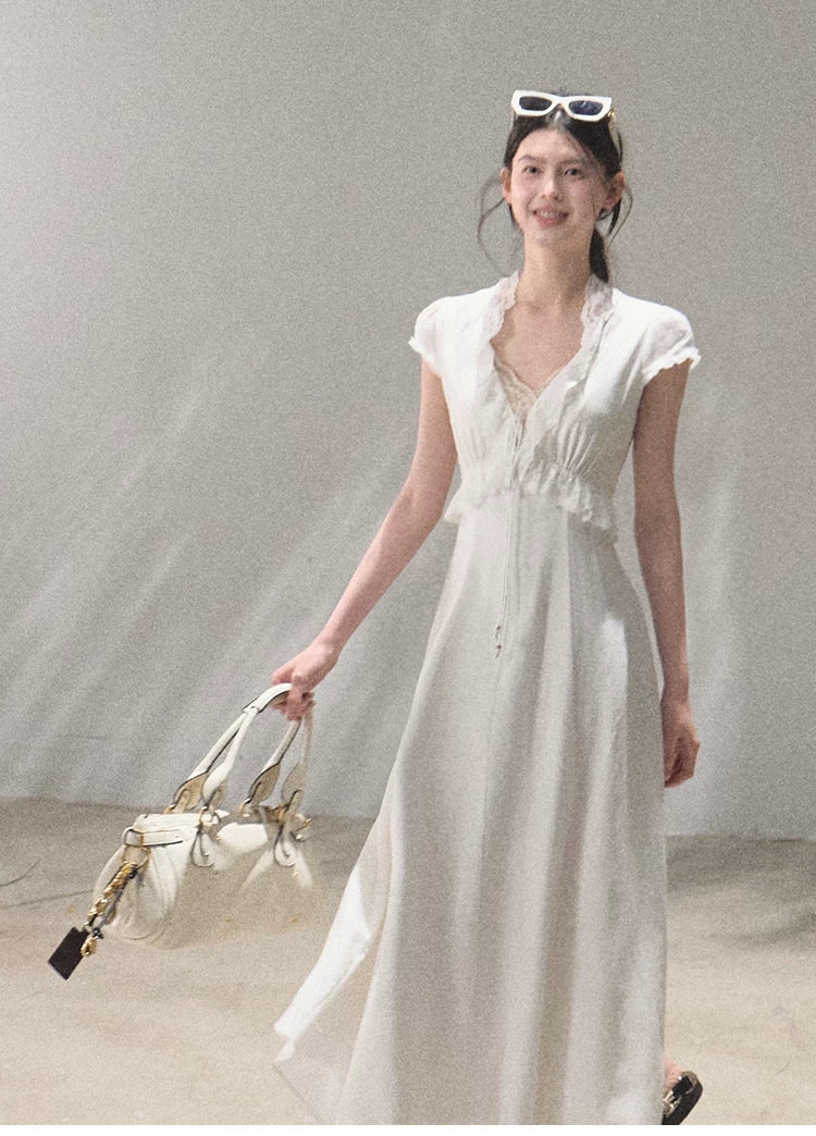 Lyocell Linen Tie-Waist Dress