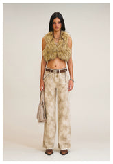 Wild Diamond Handcrafted Wide-Leg Denim Pants - CHINASQUAD