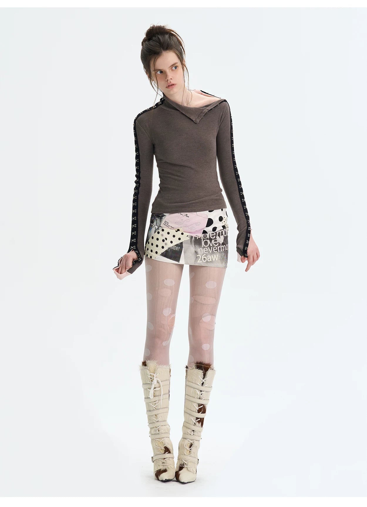 Brushed Mock-Neck Reversible Base Layer Turtleneck