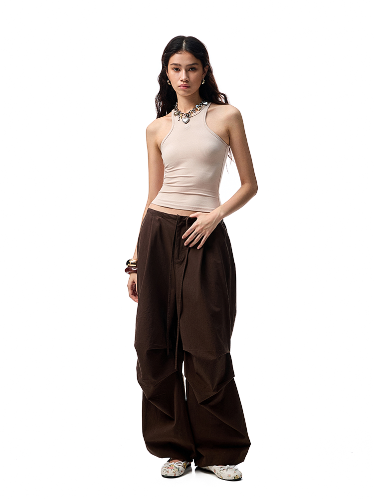 Basic Solid-Color Embroidered Slim-Fit Vest - CHINASQUAD