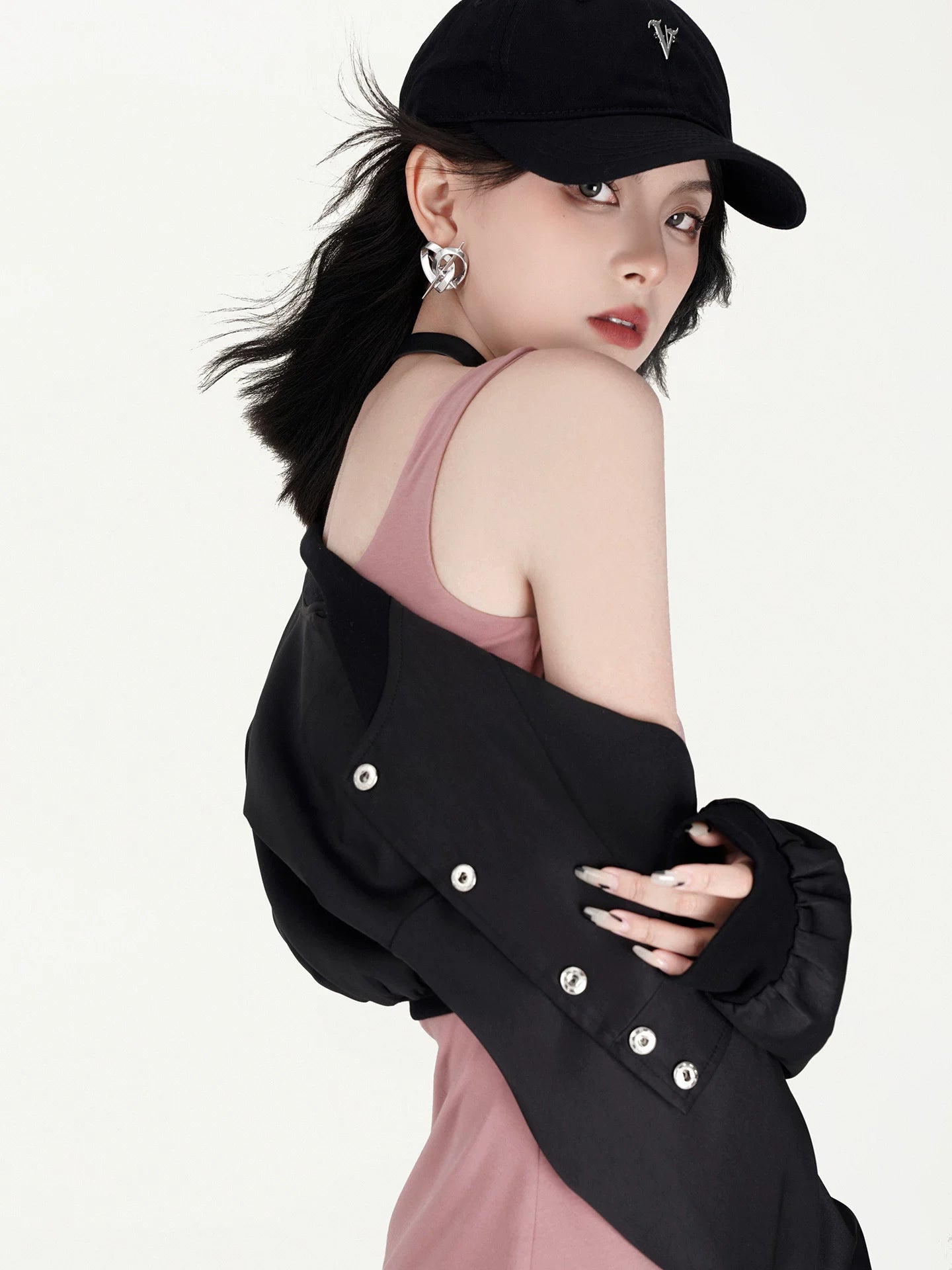 Square-Neck Stretch Bodycon Camisole Dress