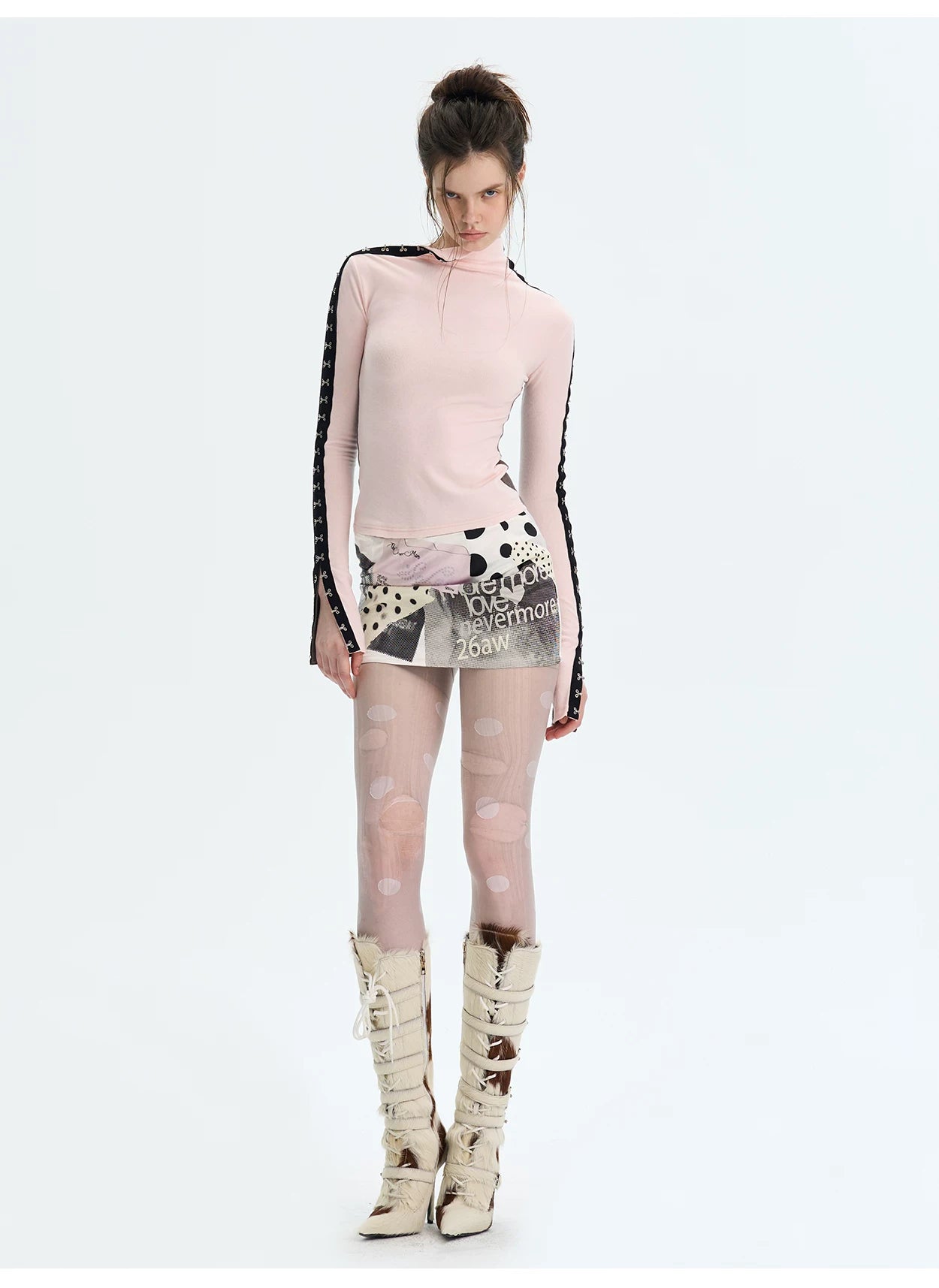 Brushed Mock-Neck Reversible Base Layer Turtleneck