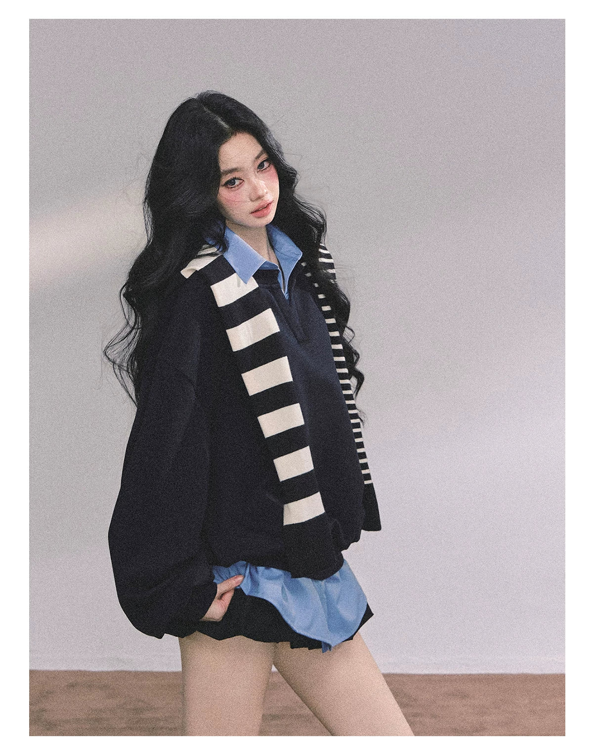 Two-Piece American Oversized Sweatshirt