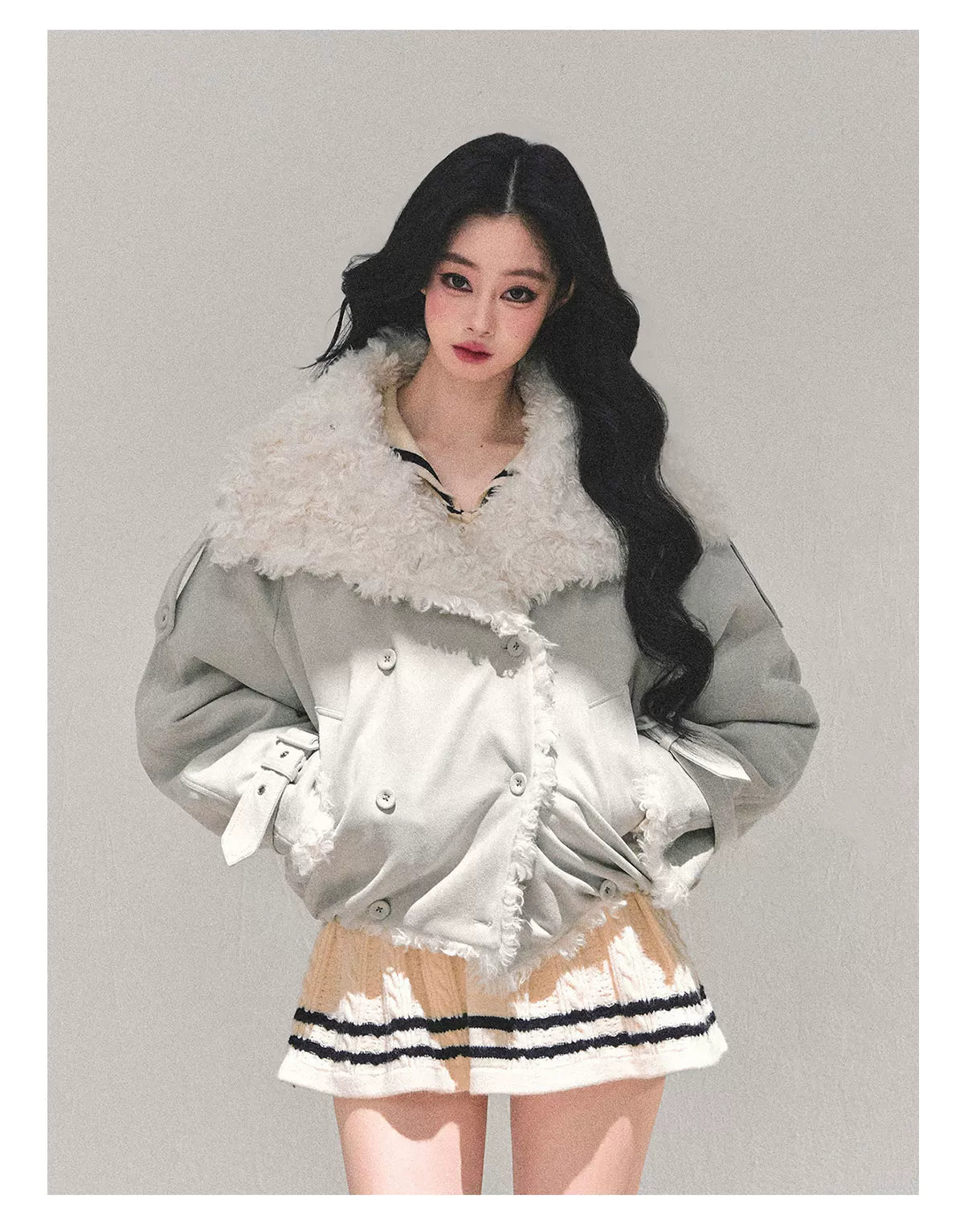 Shearling Winter Puffer Jacket