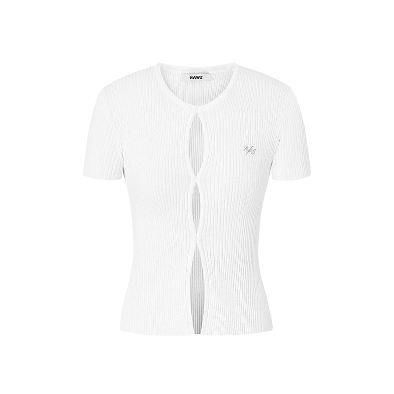 Hollow Slim Fit Thin Cardigan - CHINASQUAD