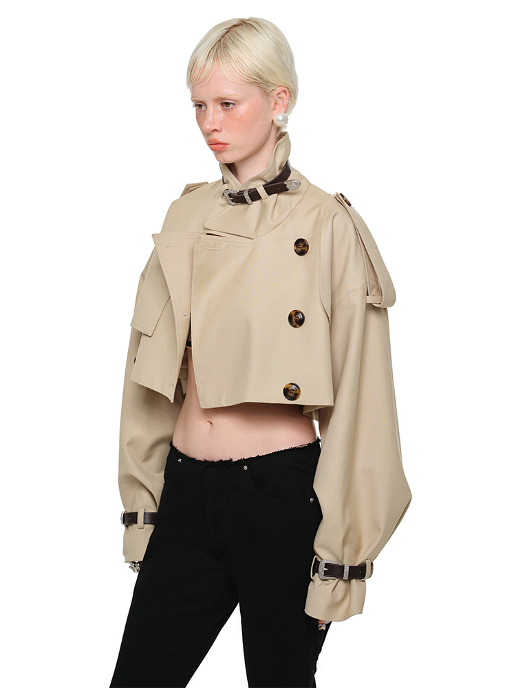 Ultra Short Trench Coat - CHINASQUAD