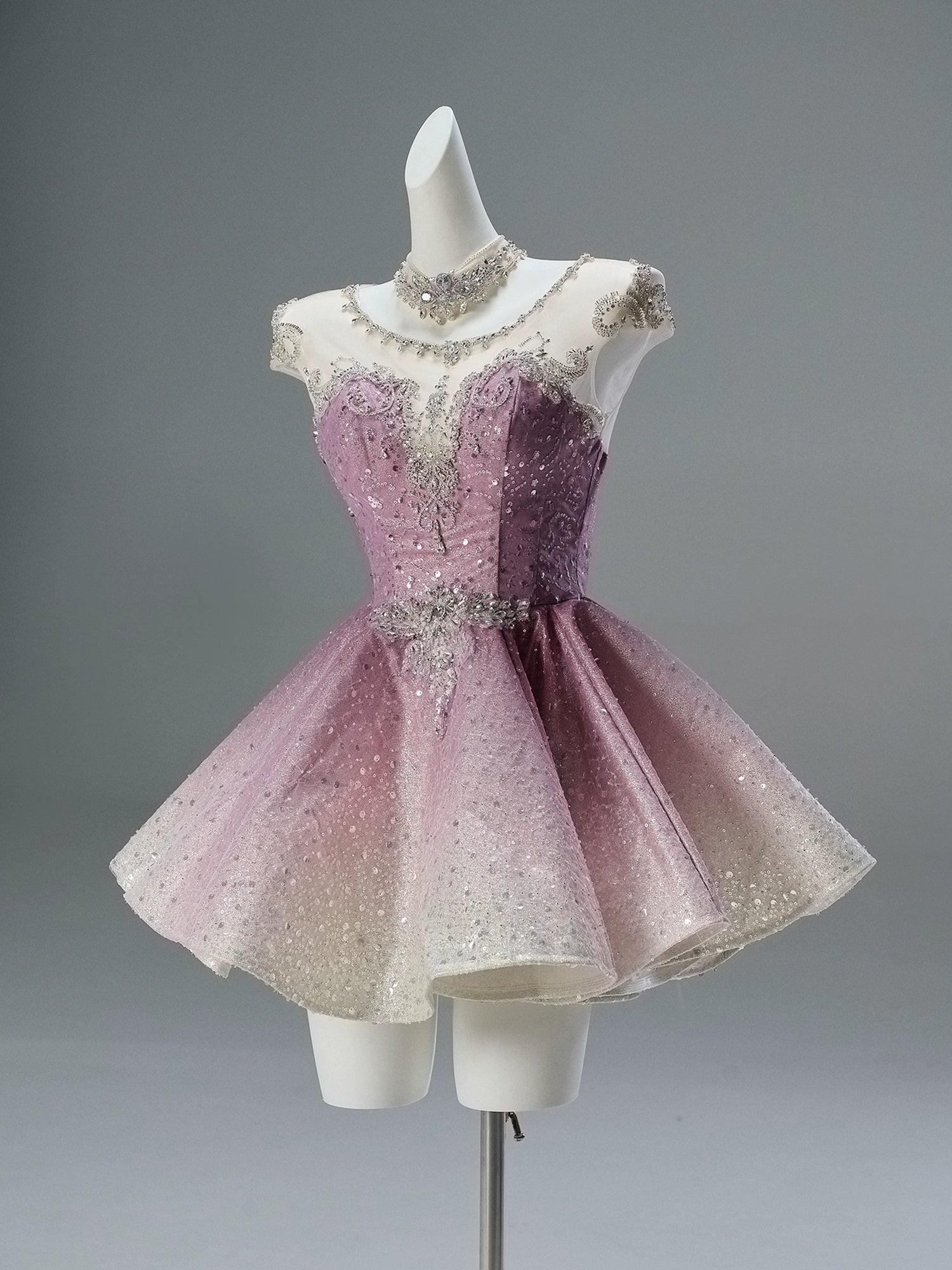 Dreamstar Sequin Tulle Dress with Crystal Accents