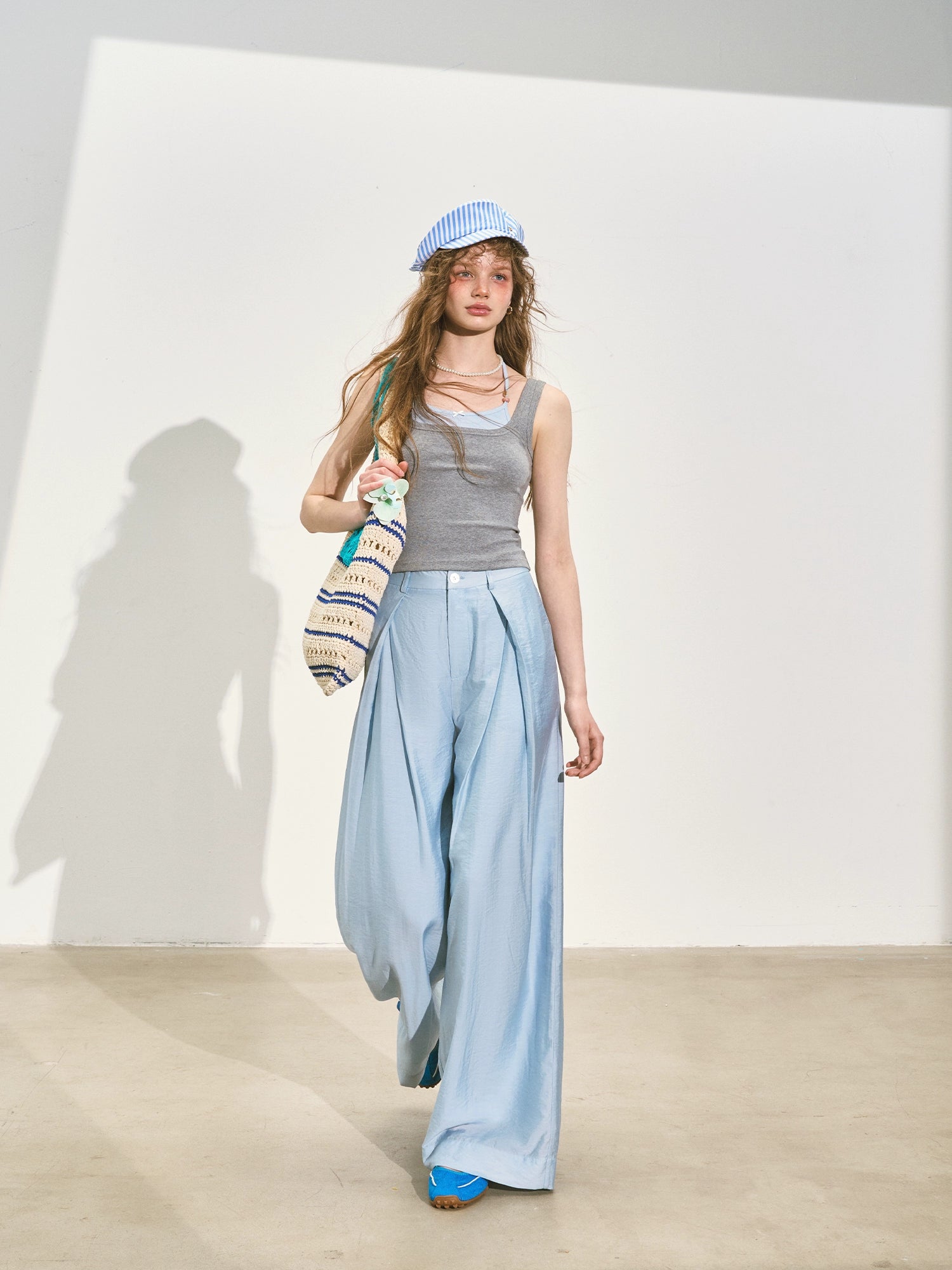 Suit Pleated Wide-Leg Pants - CHINASQUAD