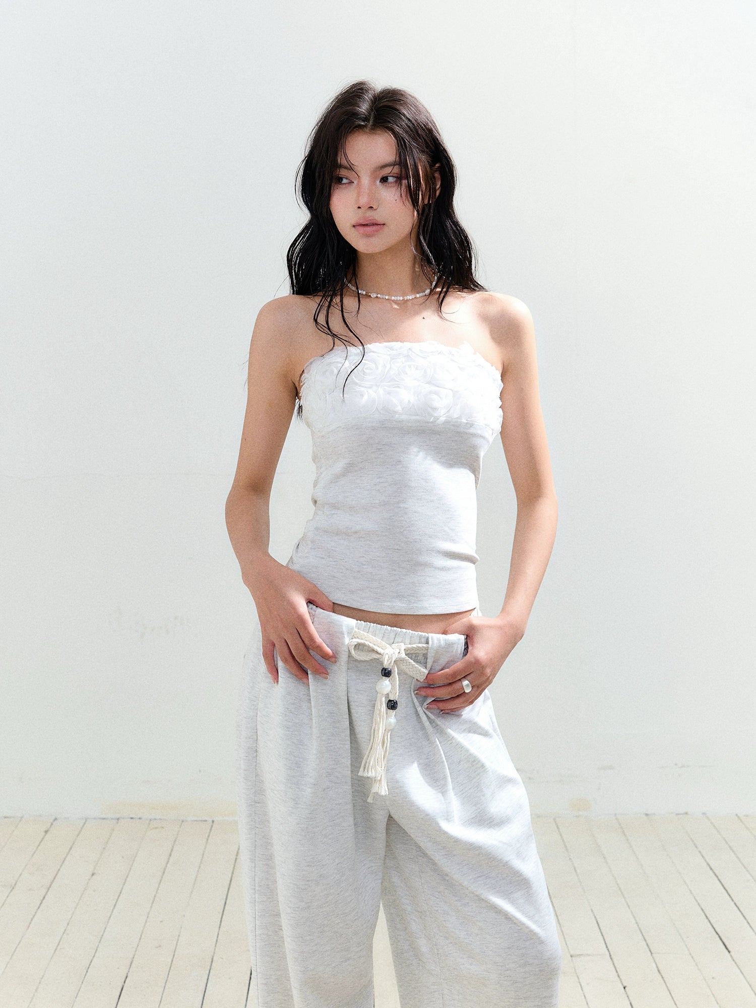 Floral Lace Patchwork Bustier - CHINASQUAD