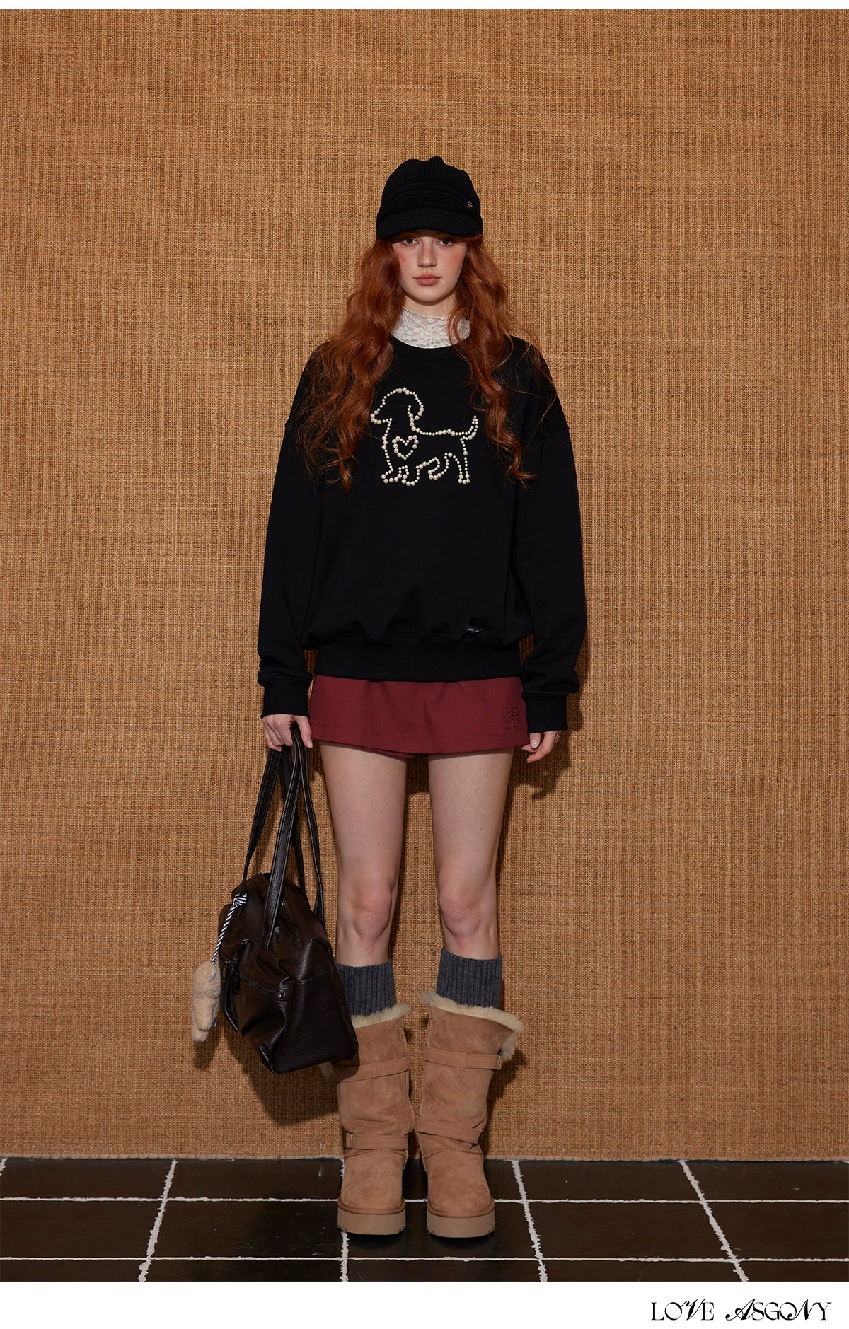 Embellished Animal Embroidery Cotton Sweatshirt - CHINASQUAD