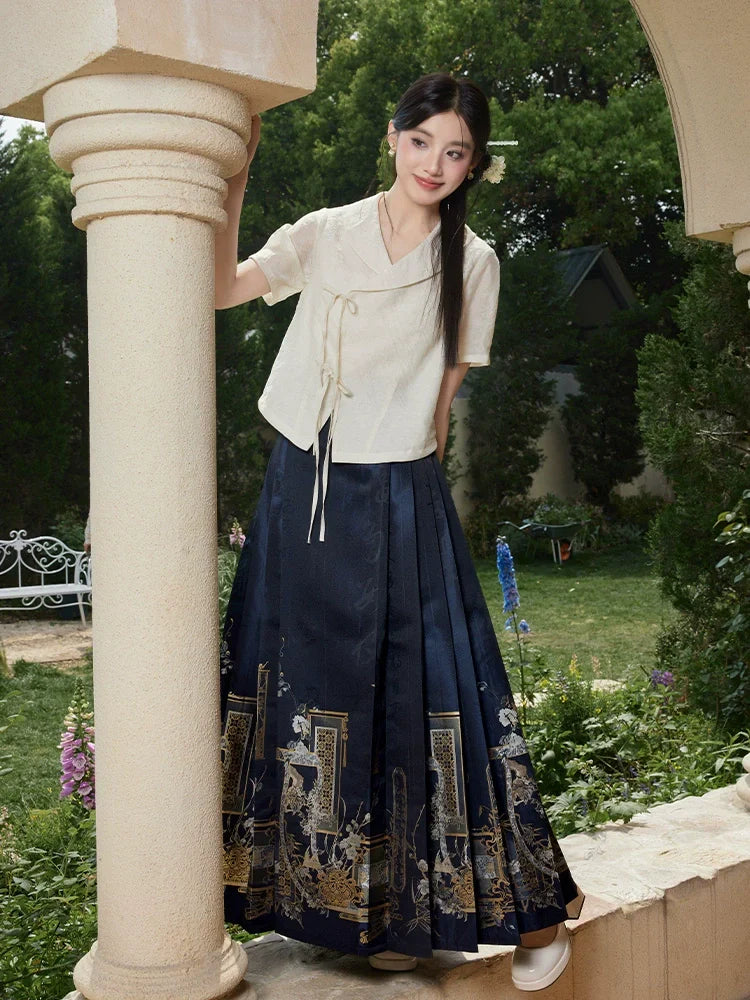 (Final Sale)"绘意晚" Modern-style Hanfu Set