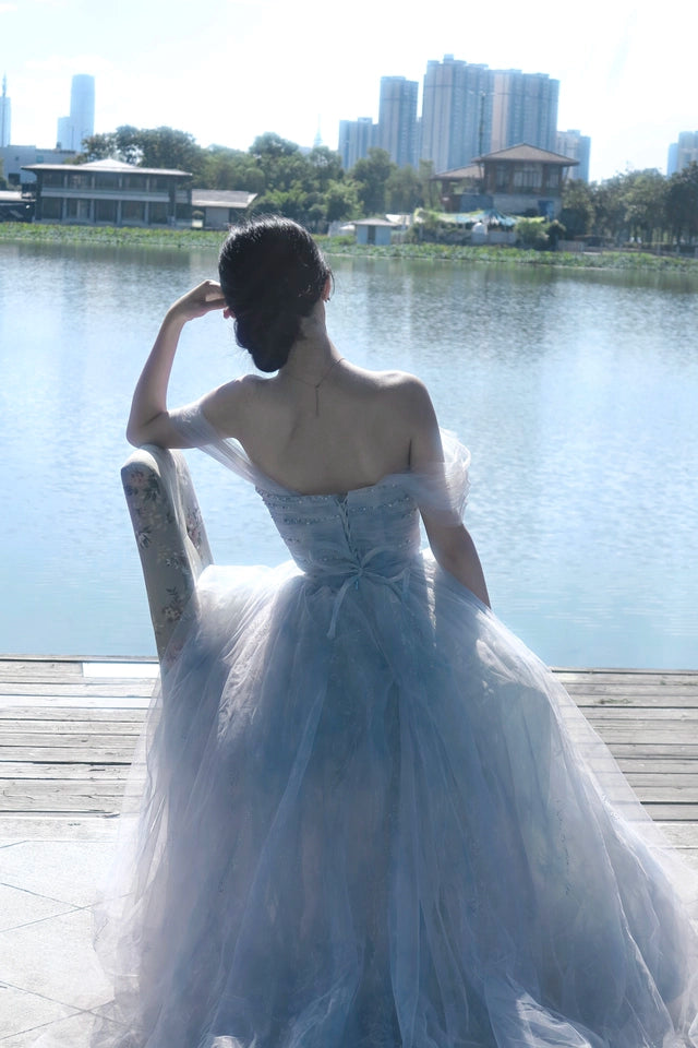 Zero-Seven Serene Celestial Tulle Gown