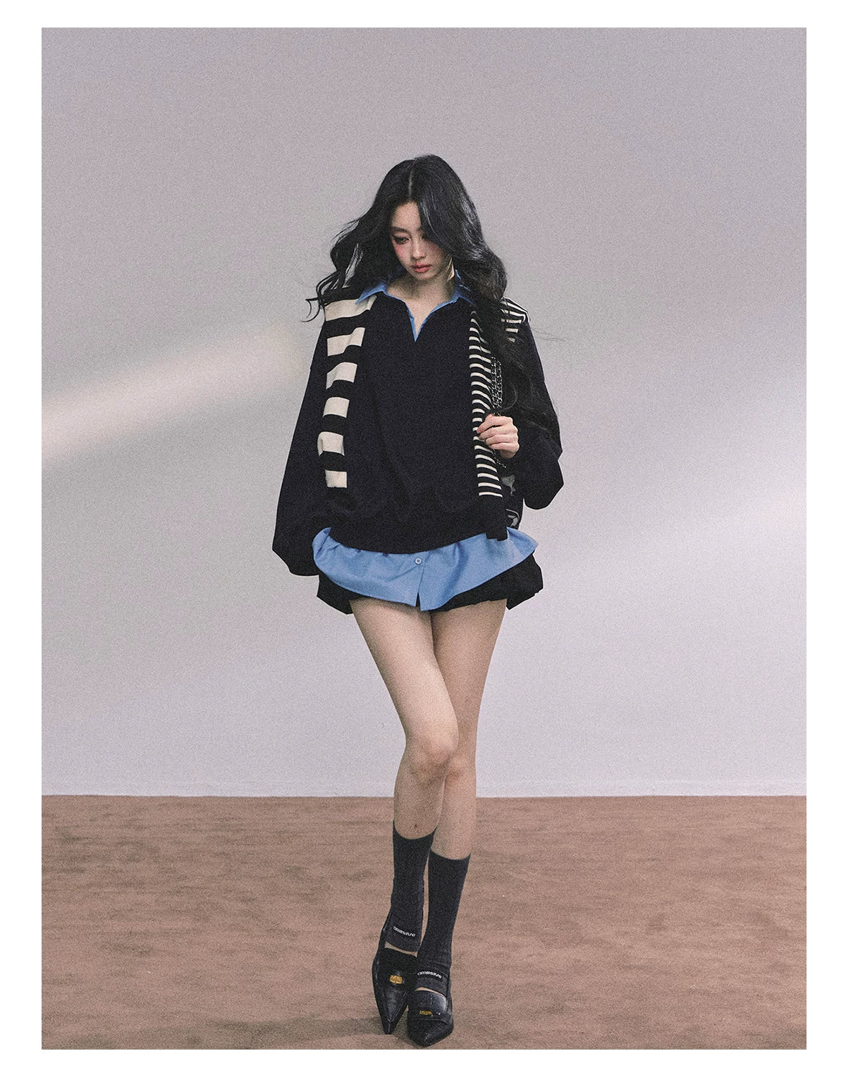 Two-Piece American Oversized Sweatshirt