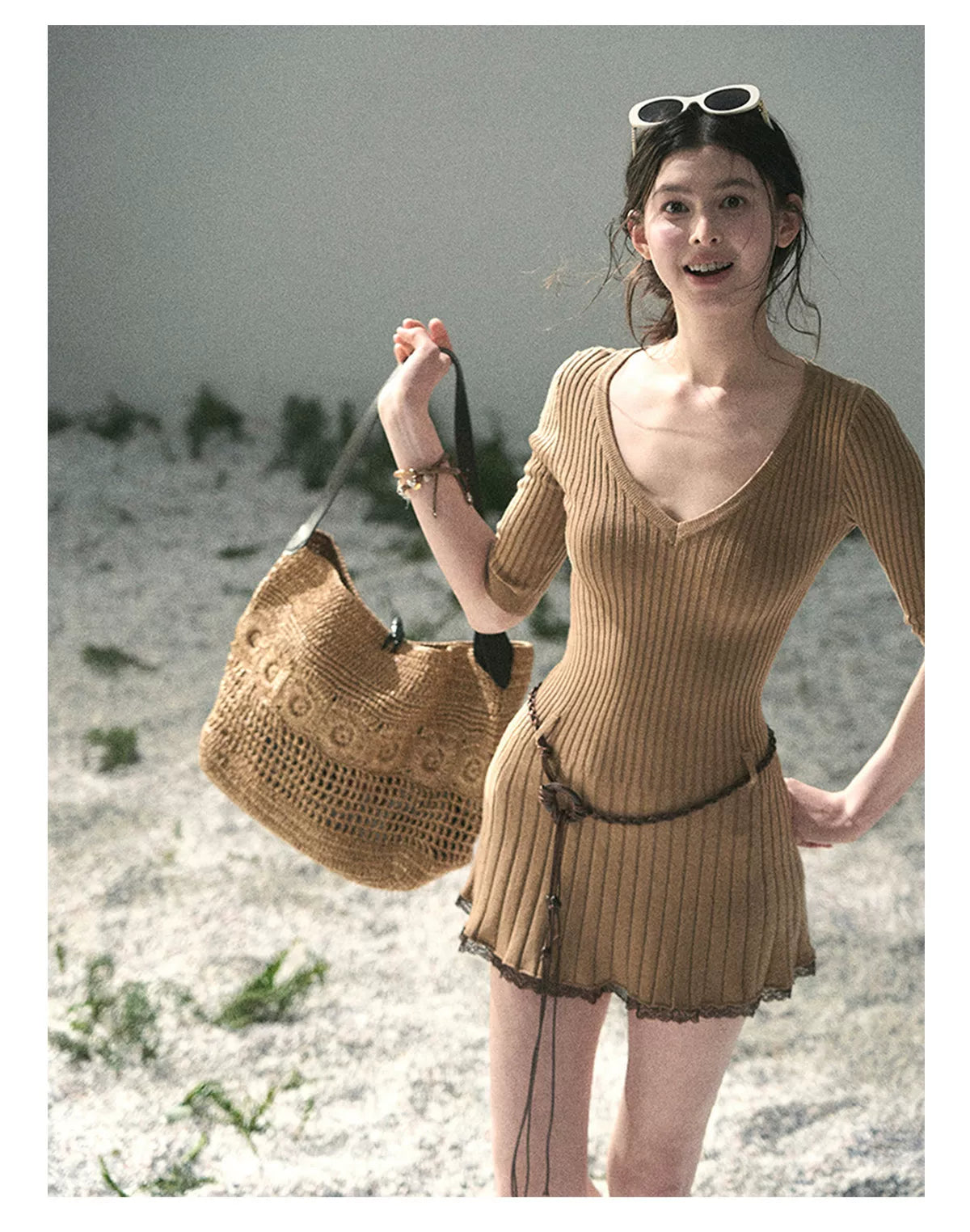 Amber Memory Knit Mini Dress