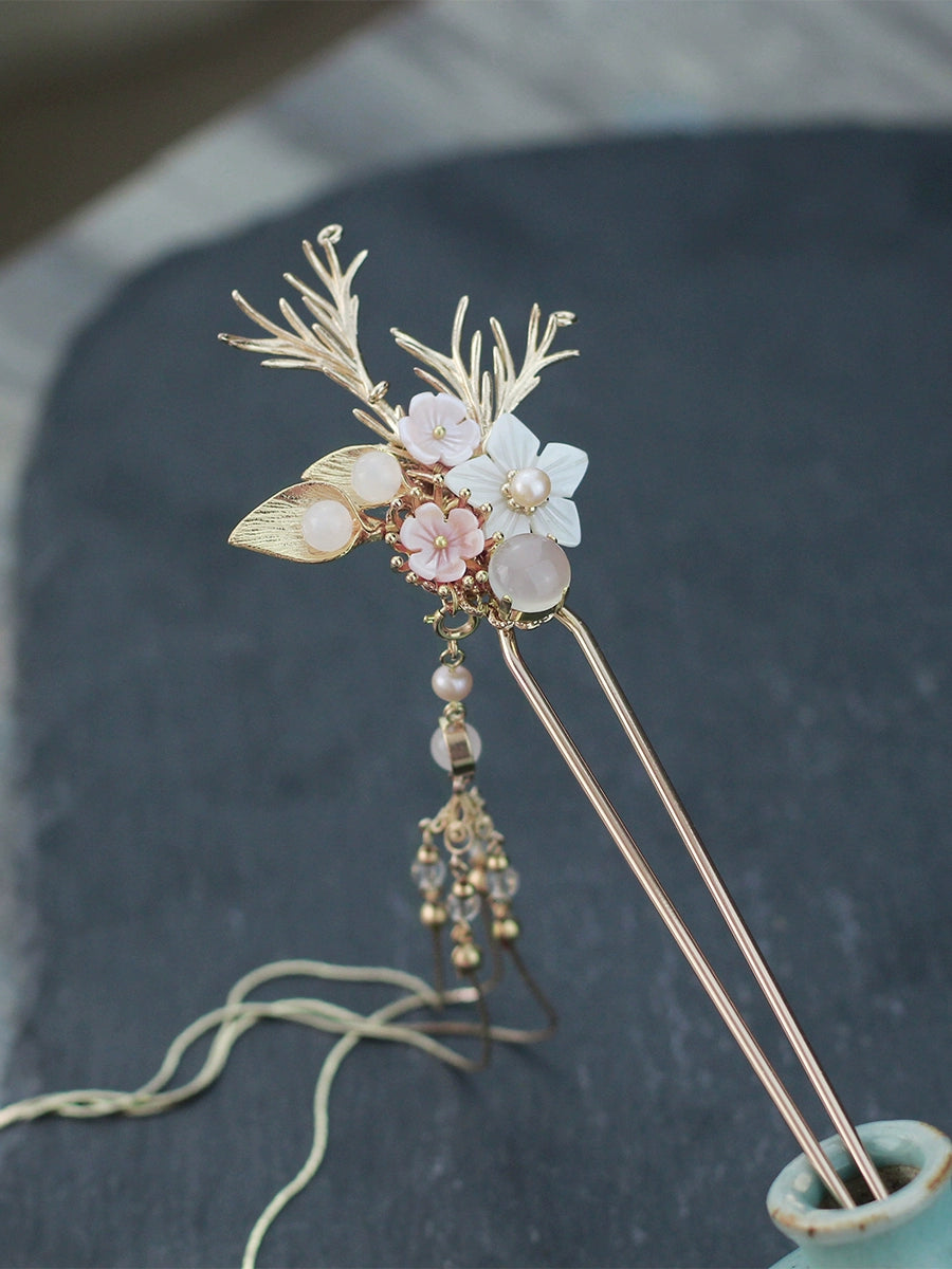 Handmade Osmanthus Dew Hanfu Hairpin - CHINASQUAD