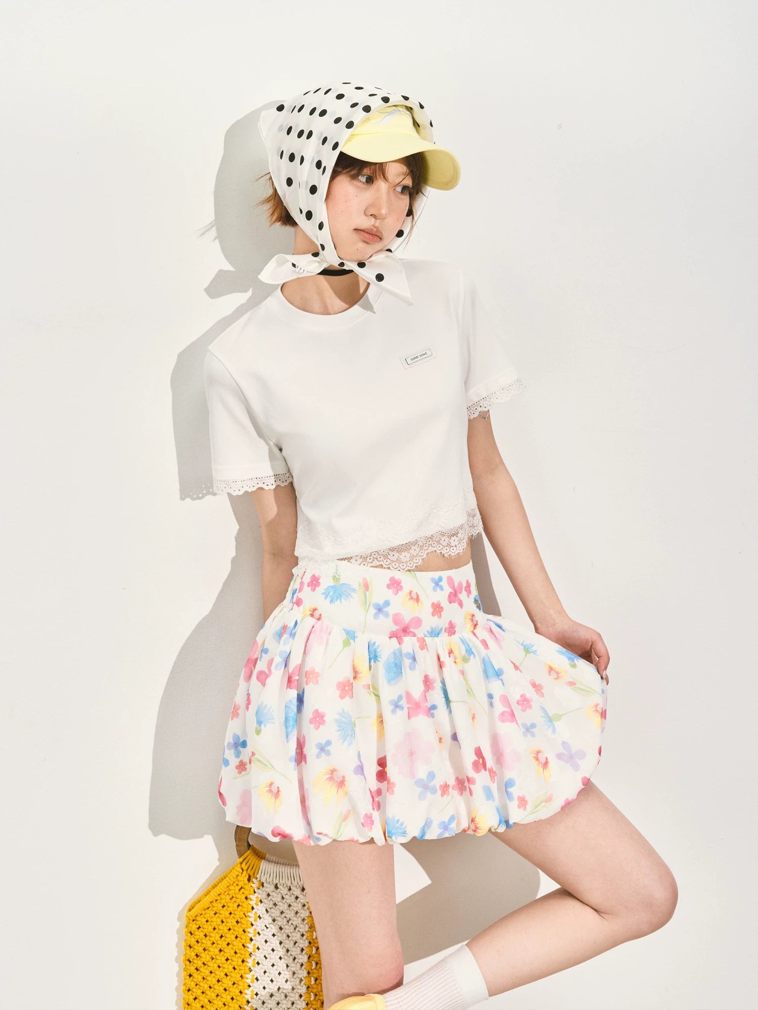 A-Line Bubble Pleated Short Skirt - CHINASQUAD