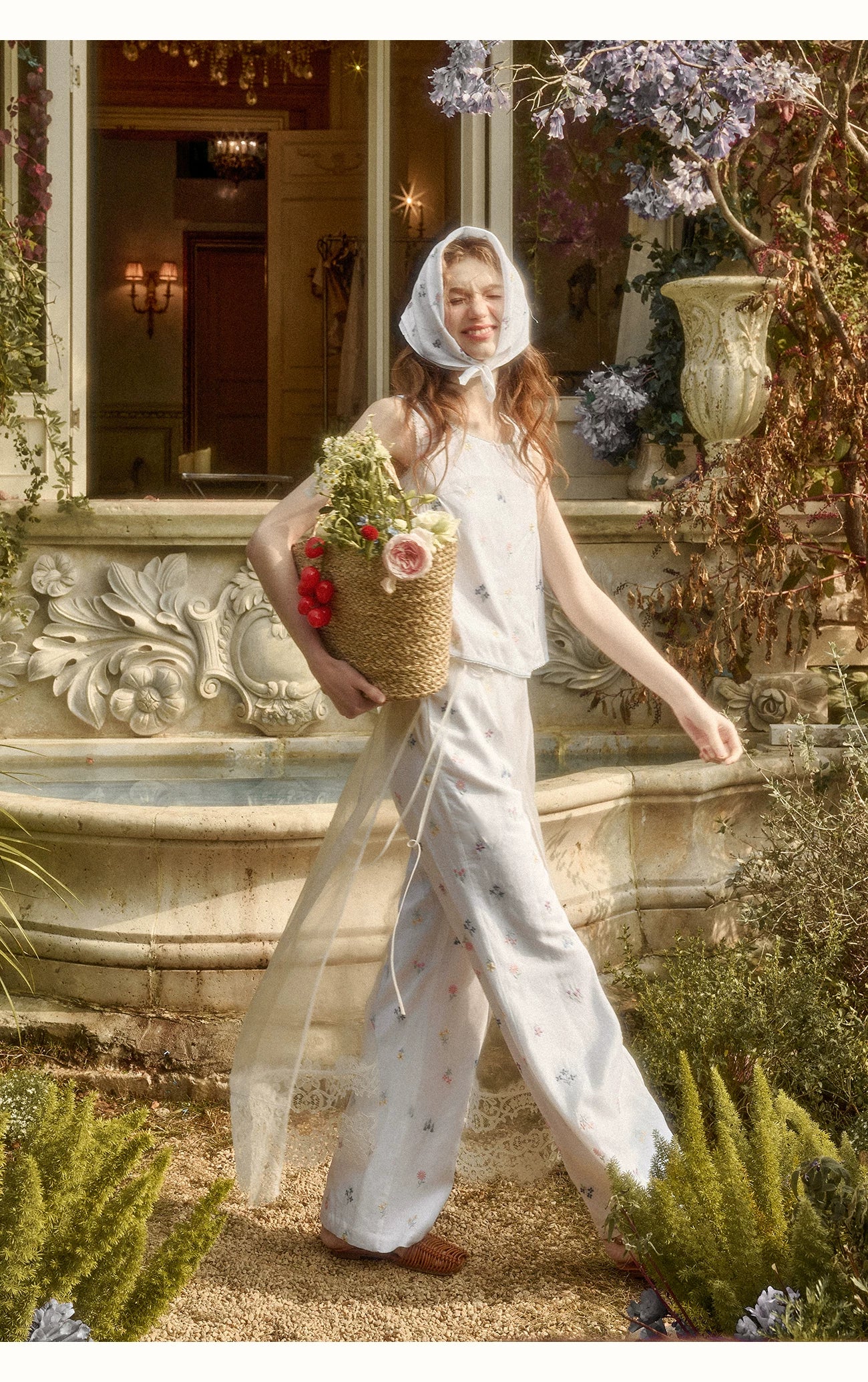 Botanical Linen Embroidered Set