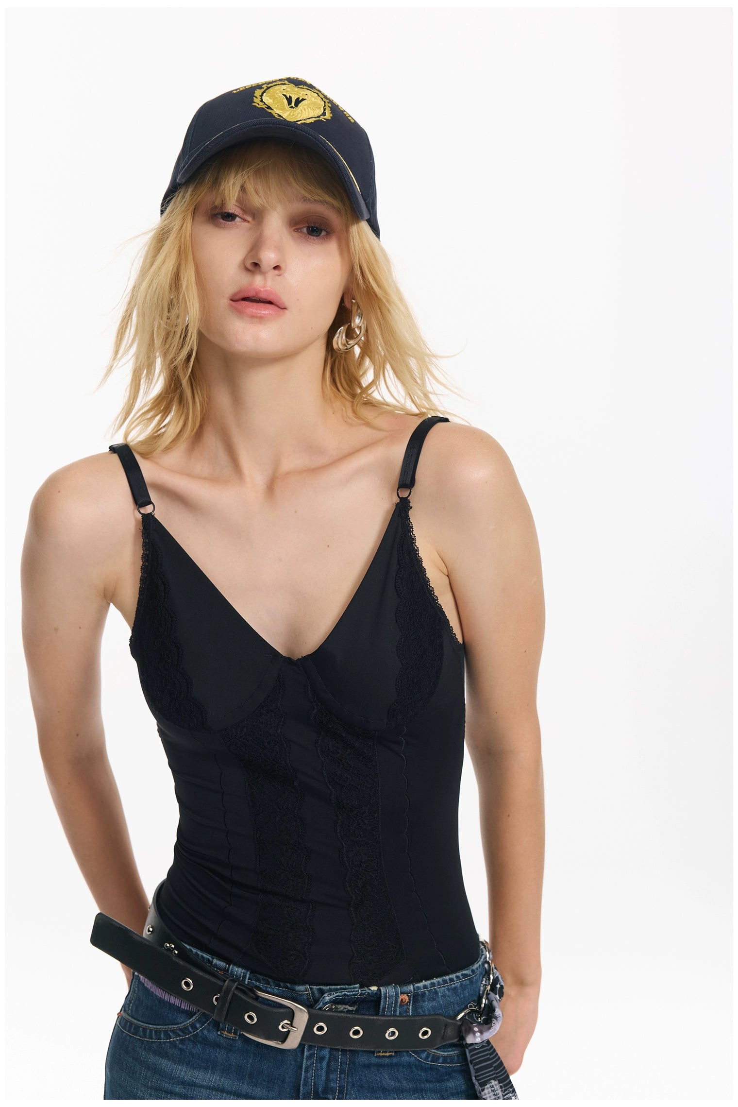 Embroidered Slim Fit Camisole