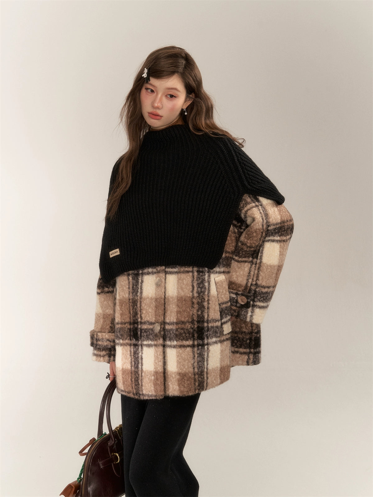 Plaid Lamb Wool Jacket - CHINASQUAD
