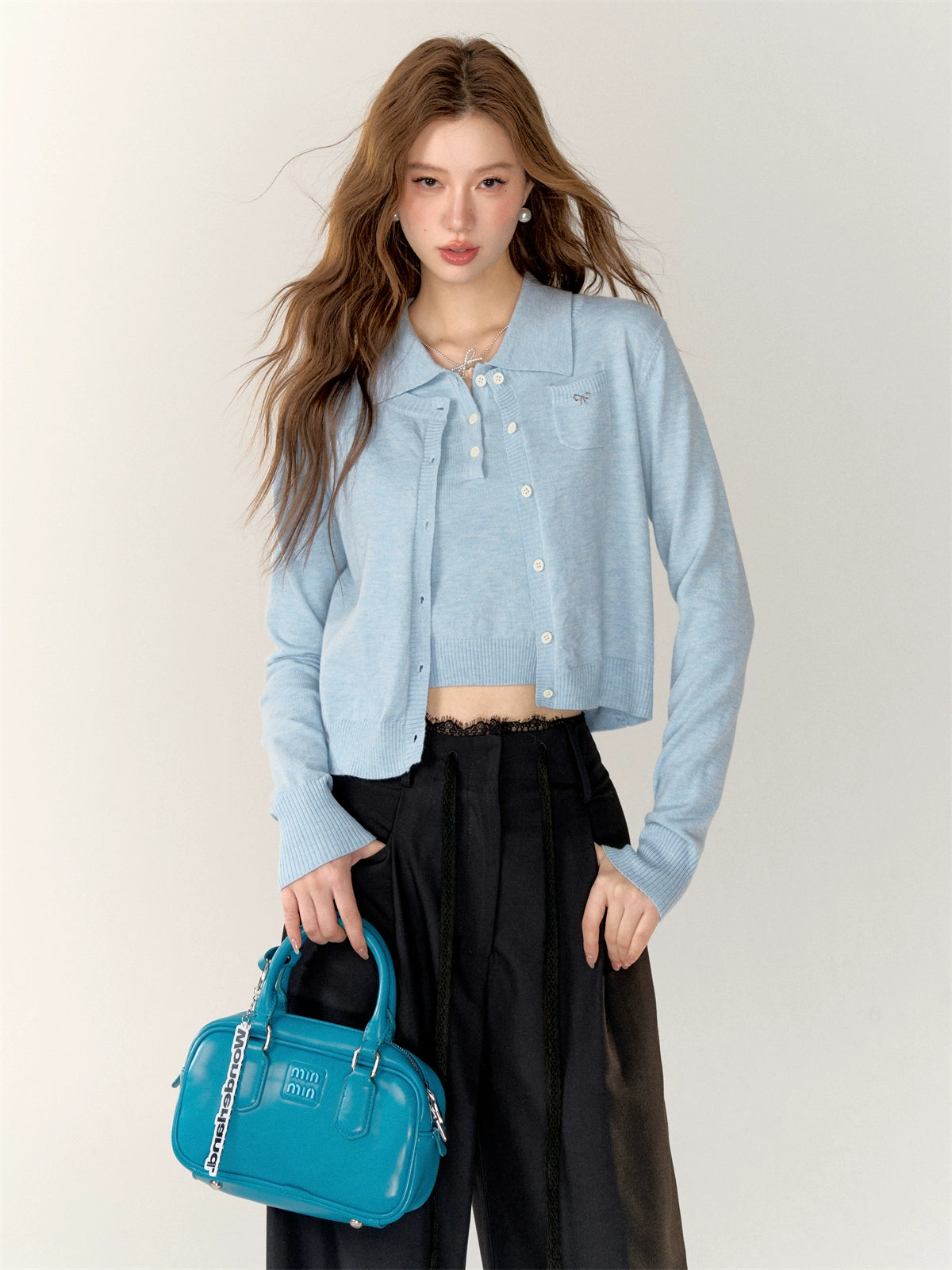 Butterfly Knot Soft Wool Sweater & Vest Set - CHINASQUAD