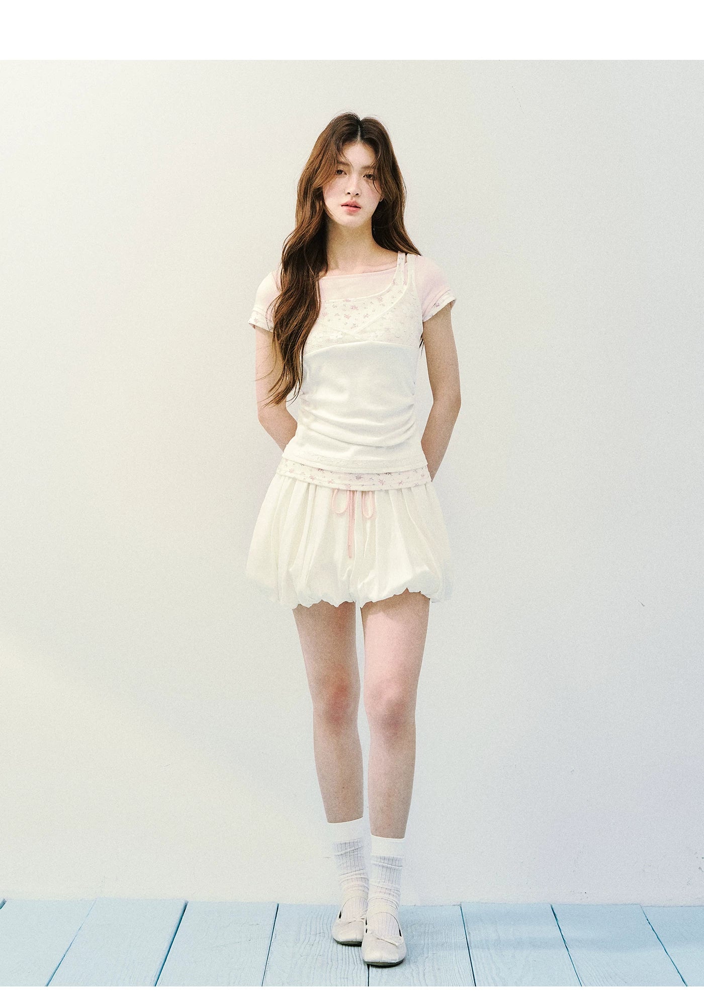 Layered Lace Knit Tee