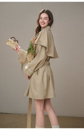 Comfy Chestnut Trench Coat - CHINASQUAD