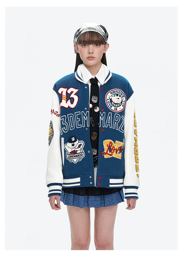 Doozoo Retro Instruments Baseball Jacket - CHINASQUAD