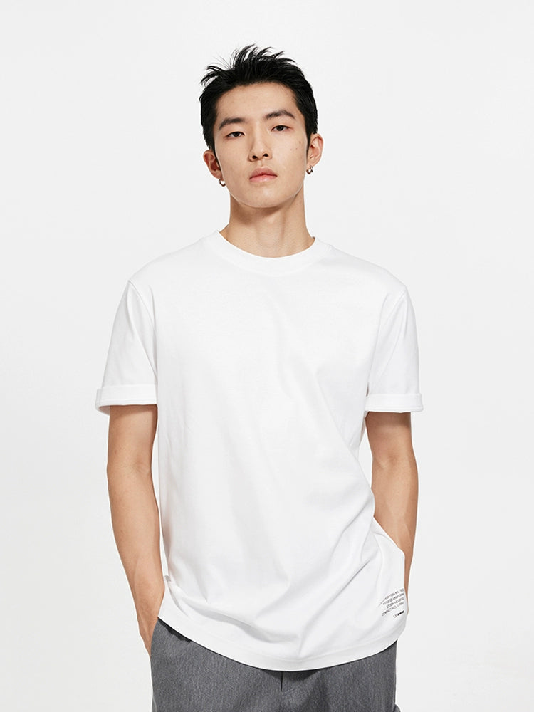 Black & White Letter Print T-Shirt - CHINASQUAD