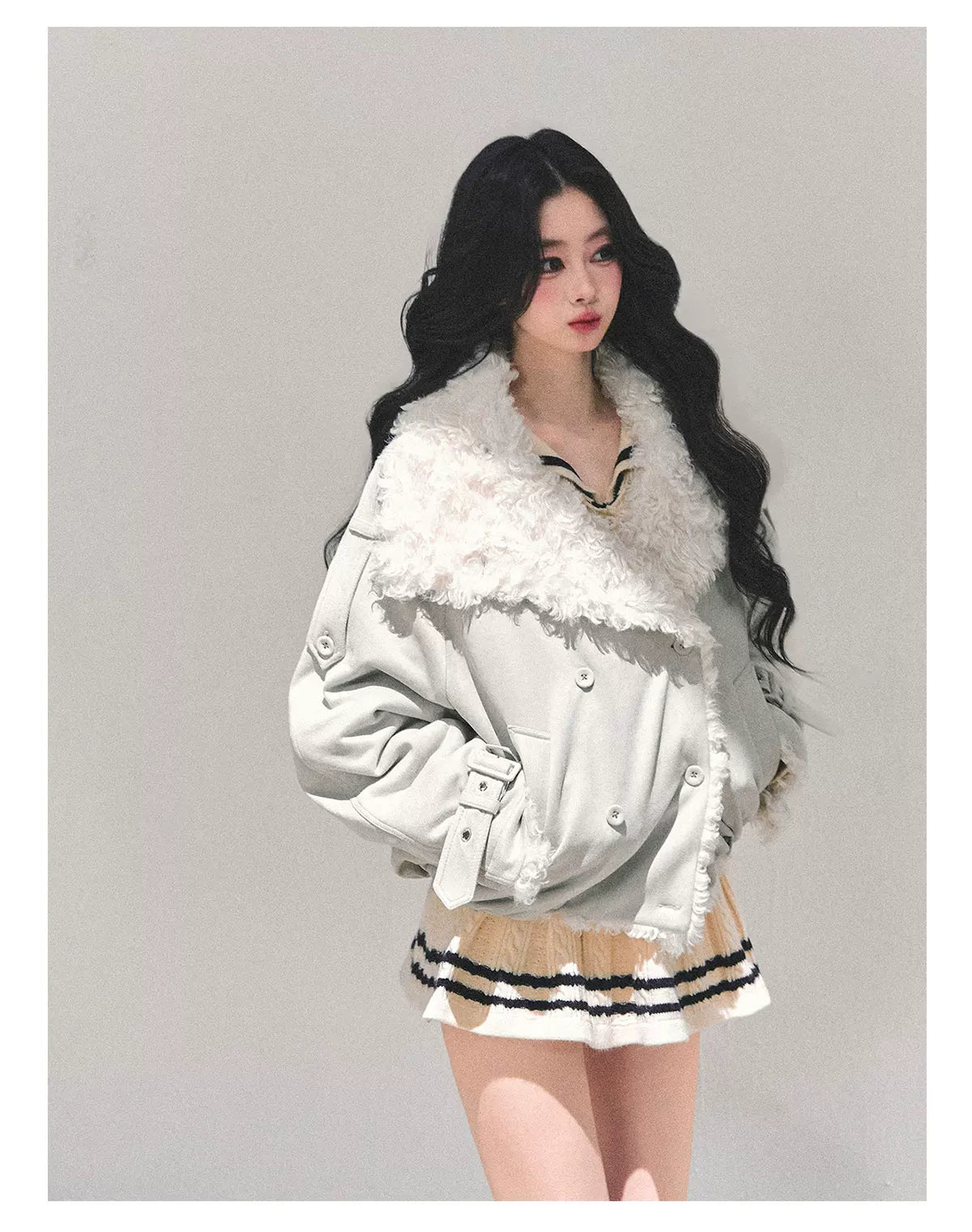 Shearling Winter Puffer Jacket