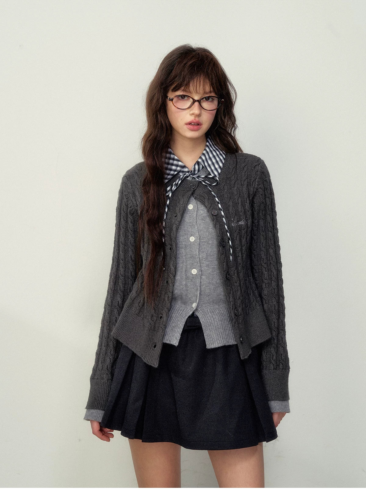 Preppy Layered Knit Sweater