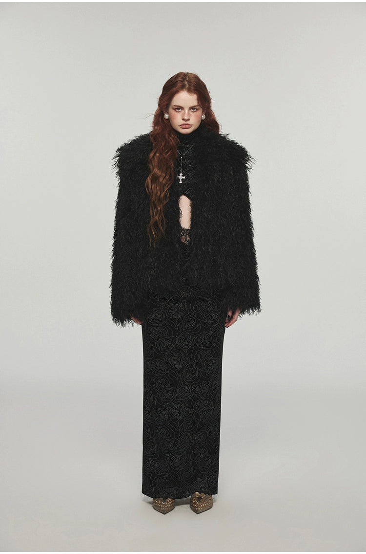 Velvet Turtleneck Crossed Blouse - CHINASQUAD