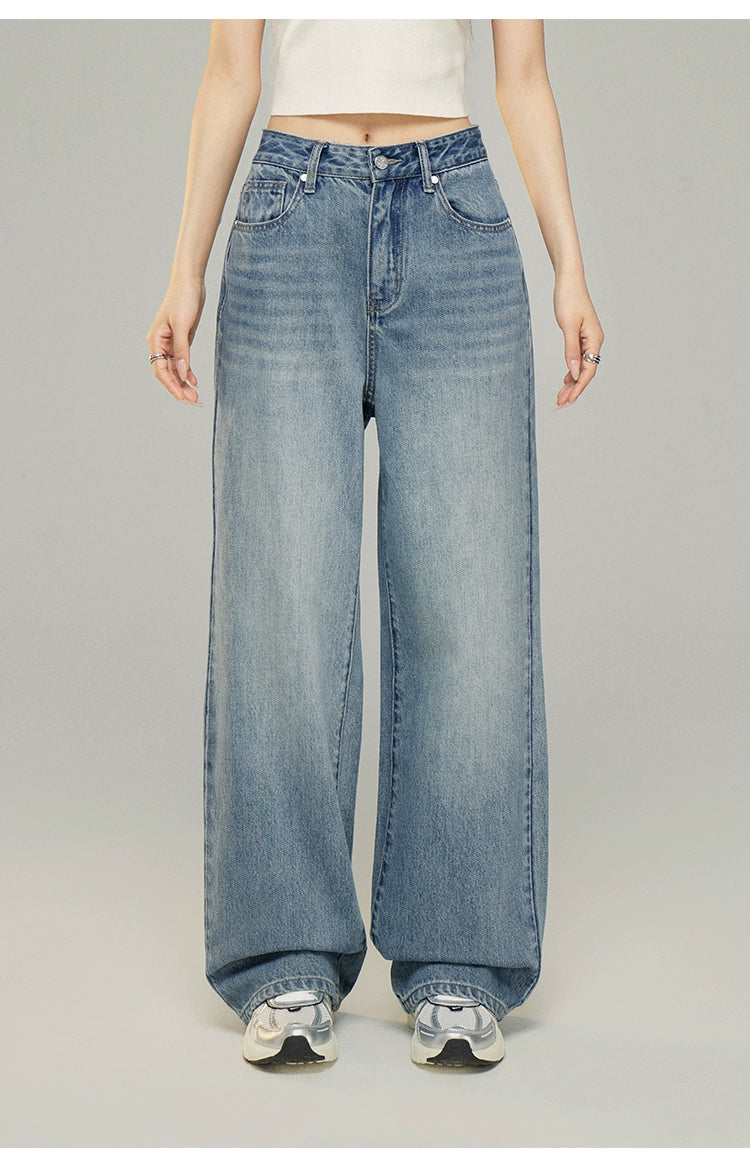 MacyMccoy Logo Embroidered Wide-Leg Jeans - CHINASQUAD