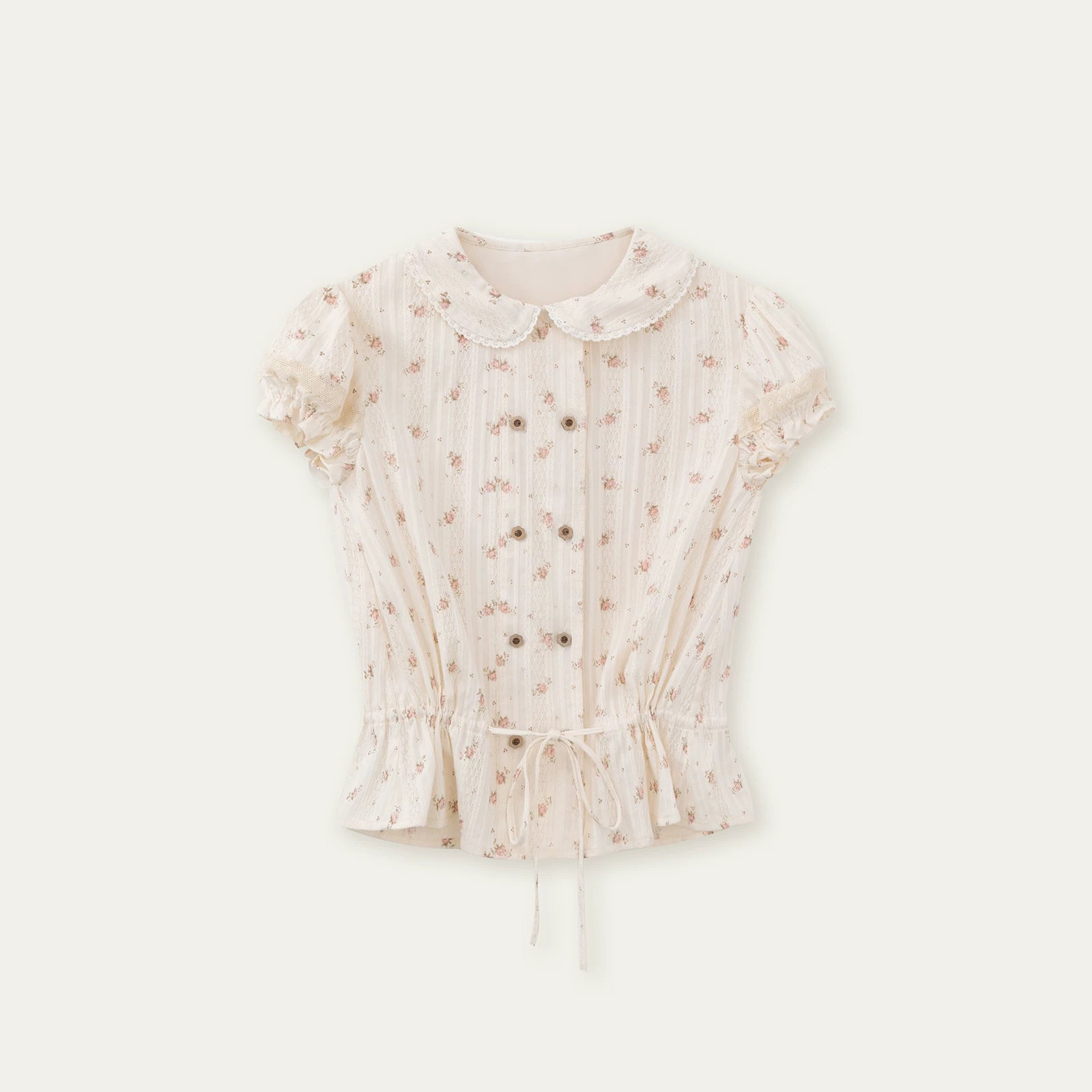 Vintage Plaid Floral Girl Two-Piece Set