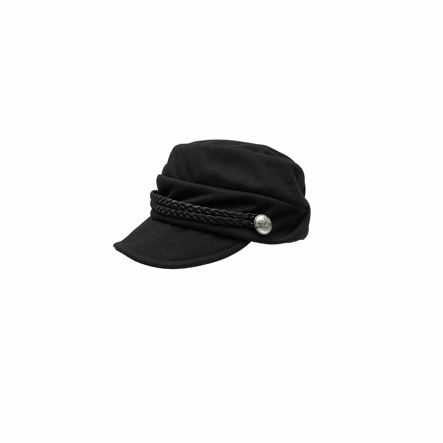 Court-Style Pleated Soft Baker Boy Cap