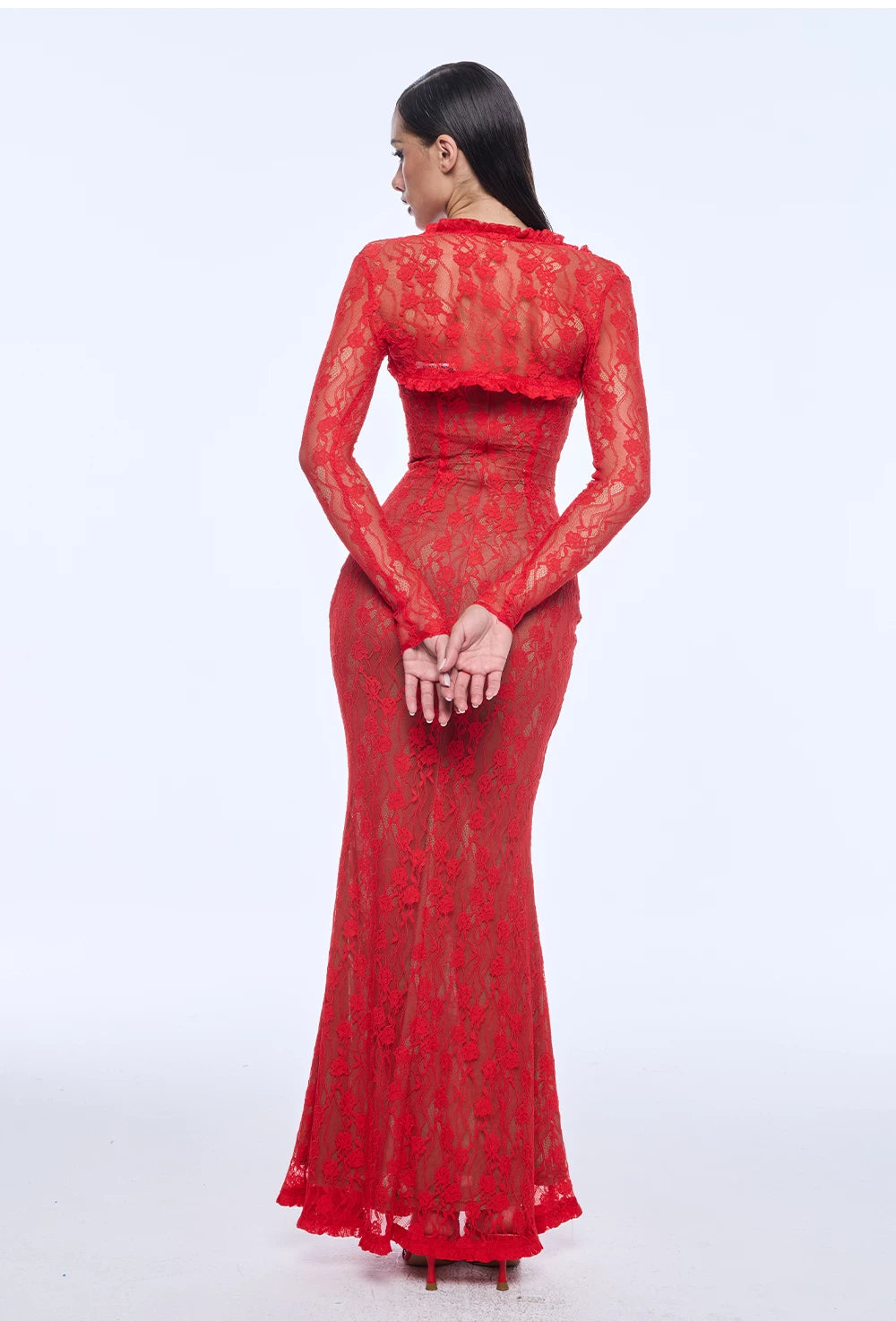 Lace Mermaid Maxi Dress