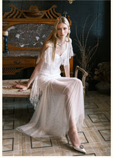 Fille Lace Panel Mesh Mermaid Dress - CHINASQUAD