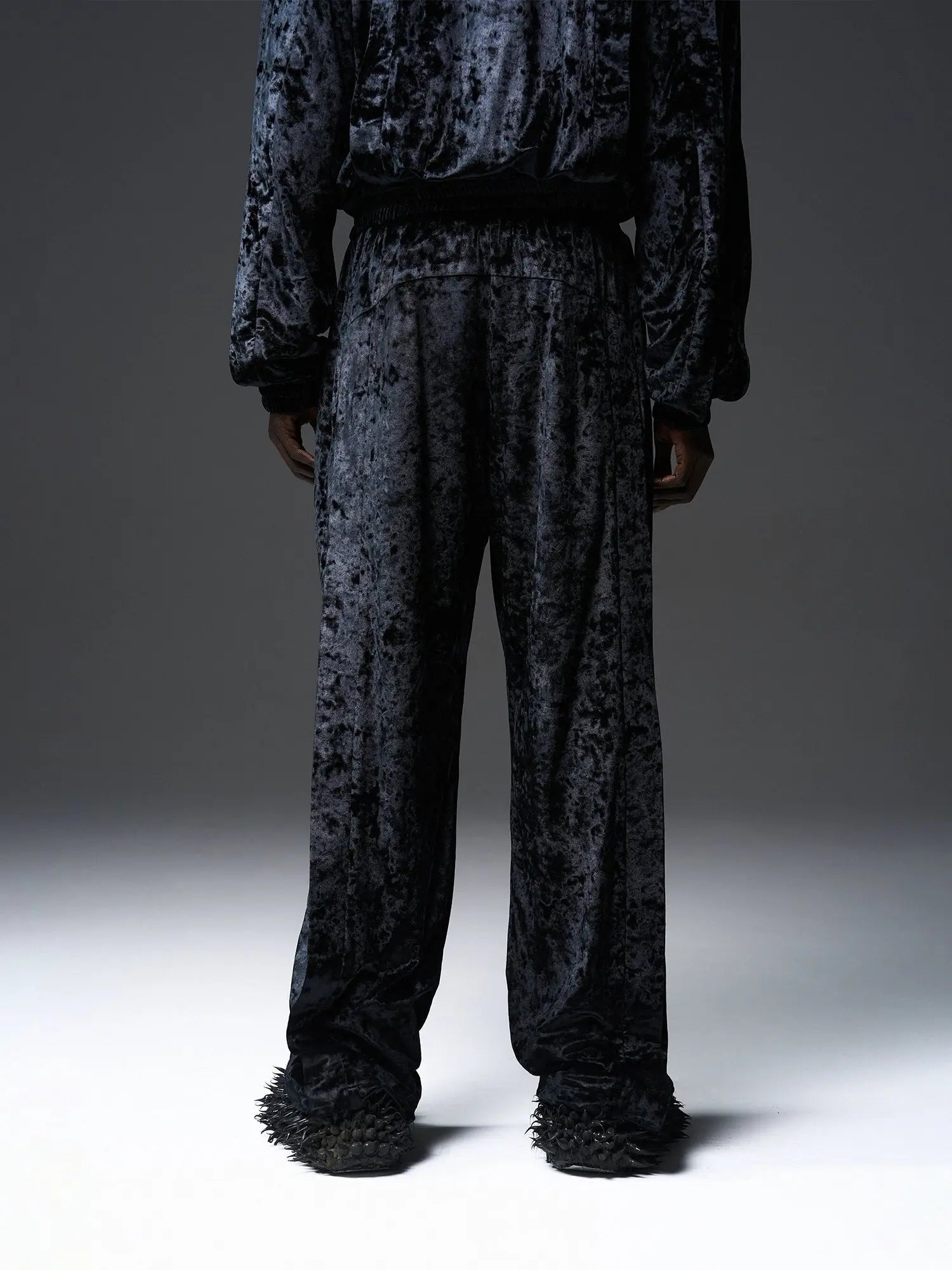 Velvet Straight-Leg Pants - CHINASQUAD