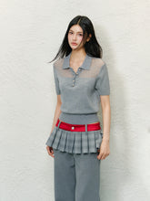 Hollow Polo Collar Short Sleeve T-shirt - CHINASQUAD