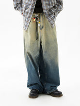 Gradient Washed Vintage Denim Jeans - CHINASQUAD