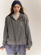 American College Style Plaid Hoodie - CHINASQUAD