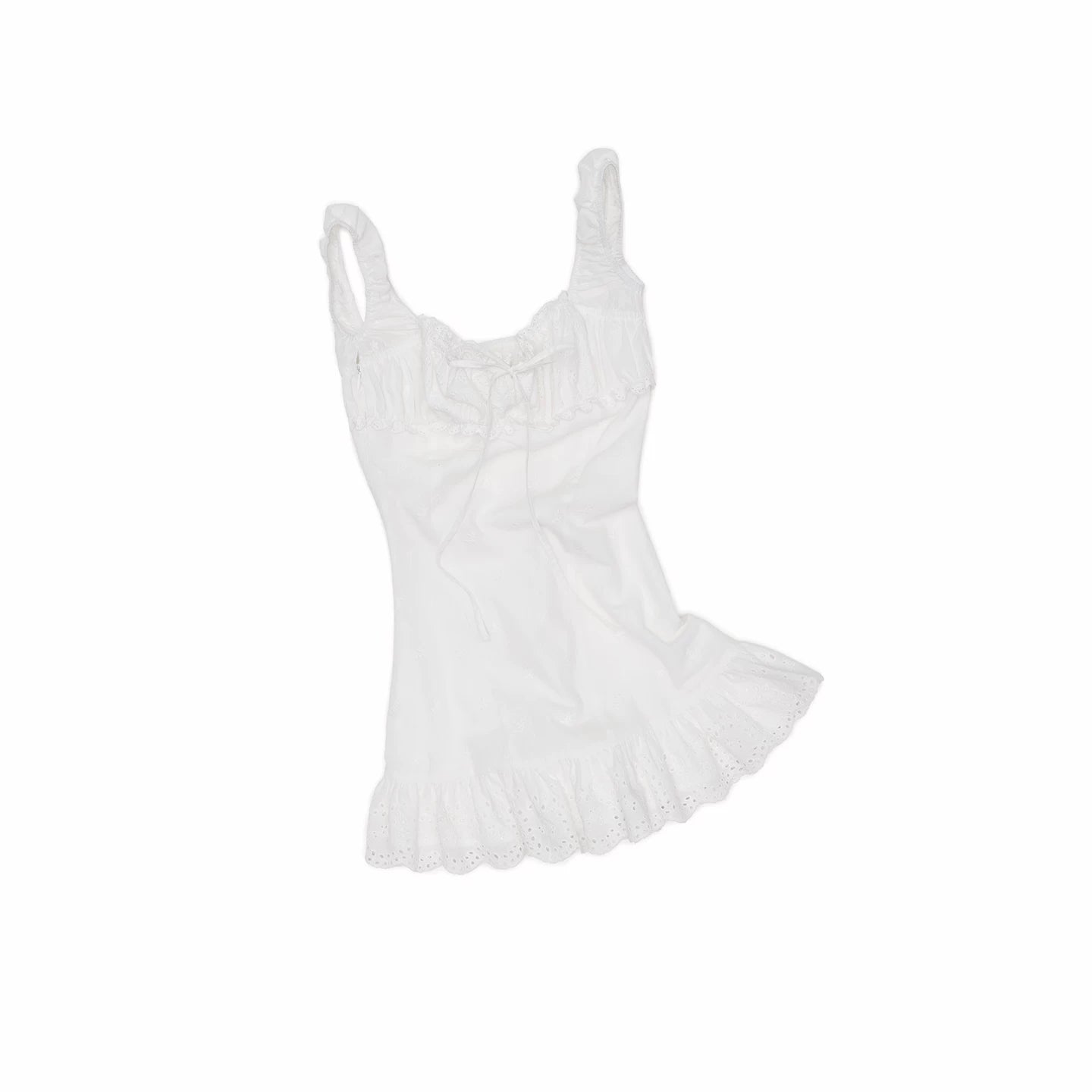 Jacquard Cotton Ruched Mini Dress 1Jinn Studio