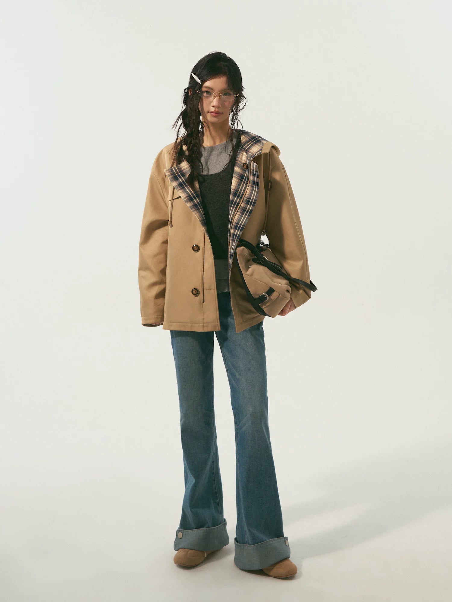 Reversible Hooded Windbreaker Jacket