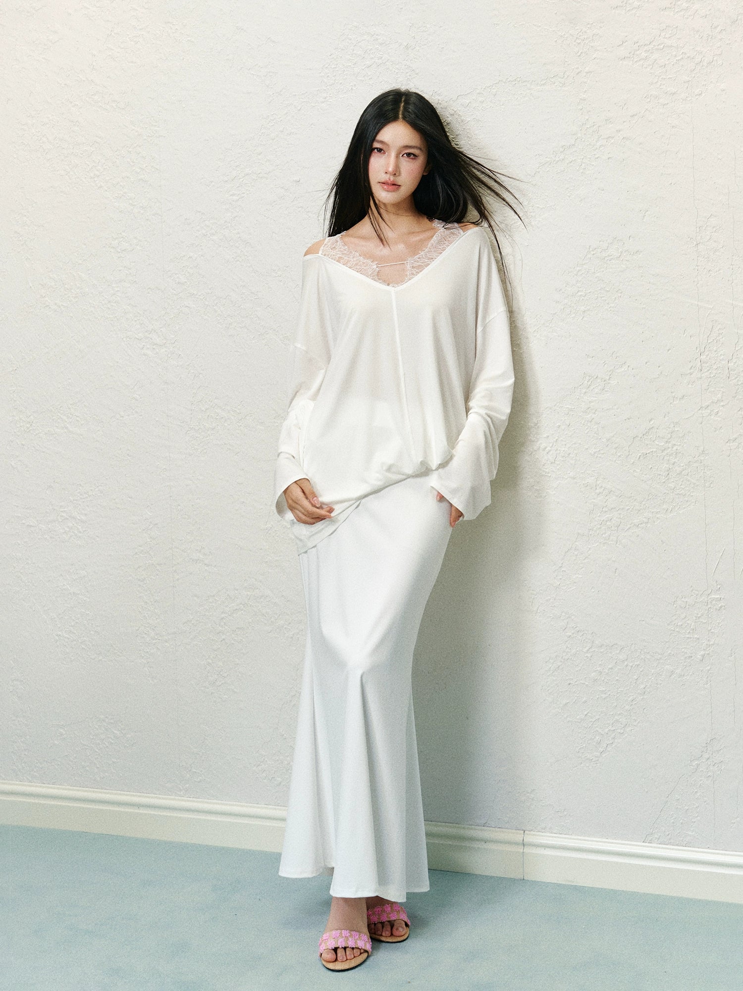Draping Knit Mermaid Bodycon Skirt - CHINASQUAD
