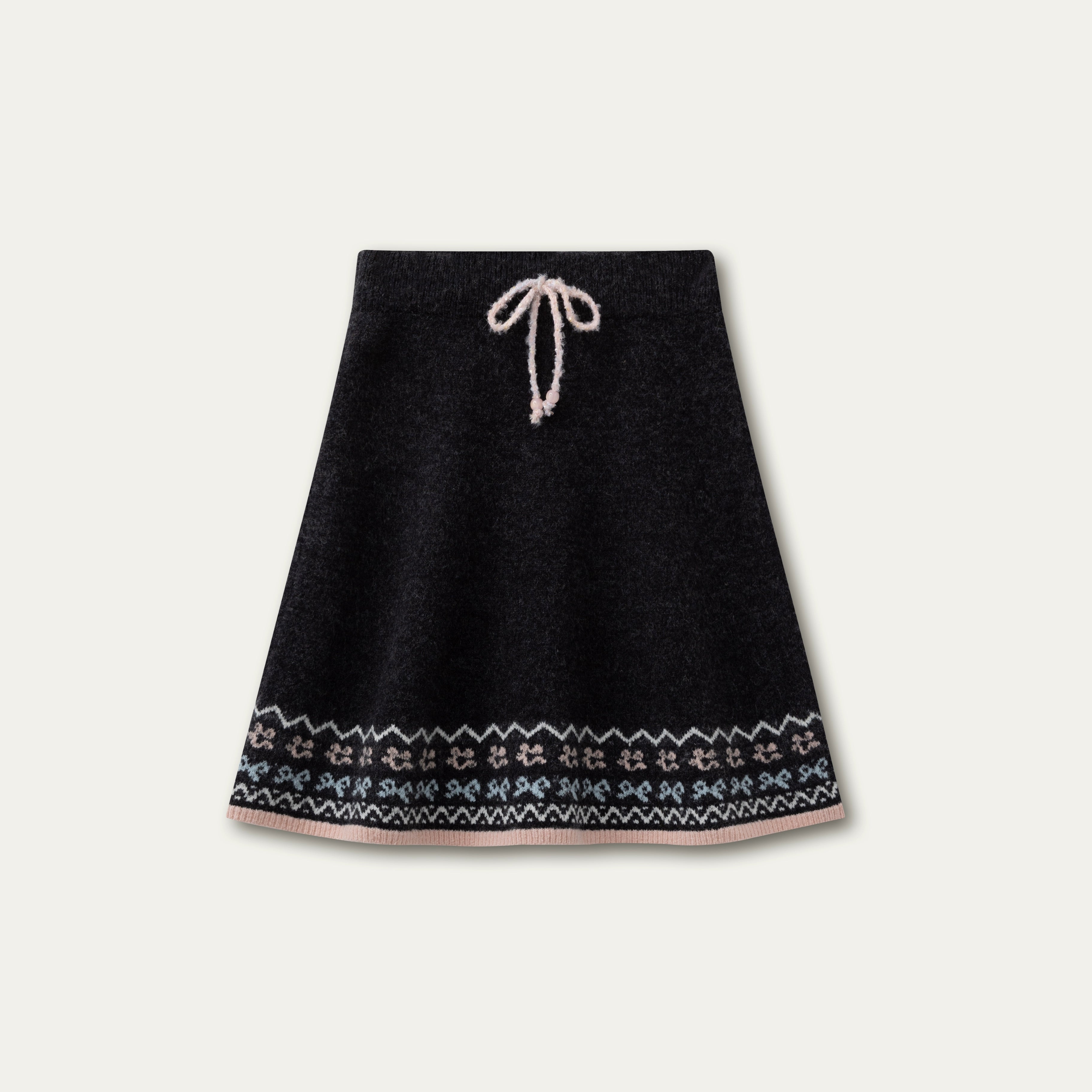 Fair Isle Cat Motif Knit Set - CHINASQUAD