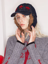 Detachable Fur Embroidered Baseball Cap - CHINASQUAD