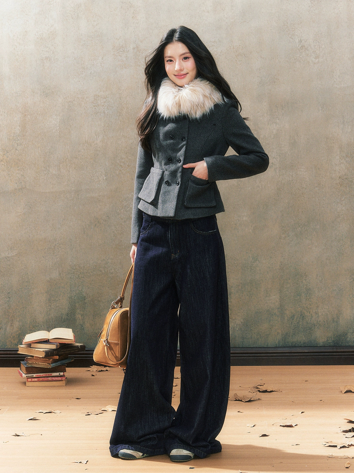 Grey Short Down Jacket - CHINASQUAD