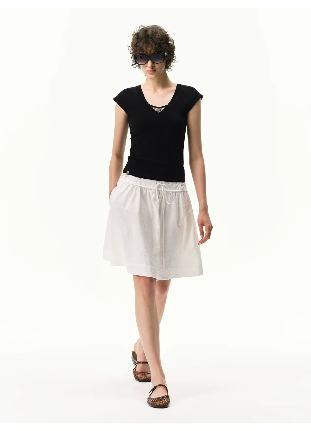 Lyocell Linen Leopard Top