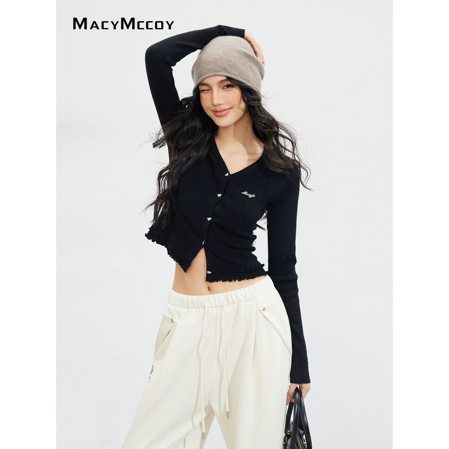 Lace Hollow Knit Cardigan